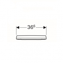 Geberit, Icon, capac wc cu soft close, 36x45 cm , duroplast
